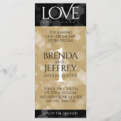 Menu Élégante fête du 1er anniversaire du Mariage de pa (Dos)