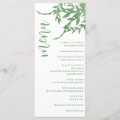 Menu Élégante Quinceañera de verdure (Devant)