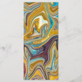 Menu Élégante typographie Abstrait simple Mariage d'art (Dos)