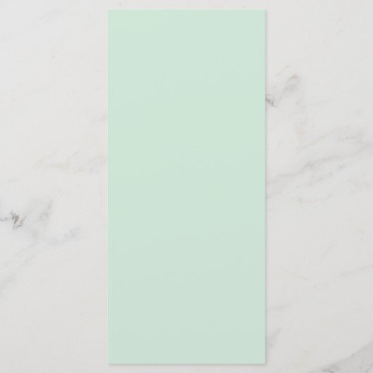 Menu Elégante verdure, vert pâle et bleu aquarelle (Dos)