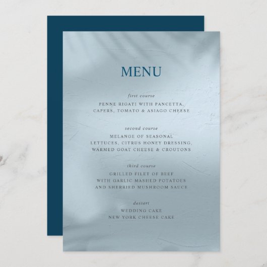 Menu Elementaire watervoorziening en ijsvorming (Voorkant / Achterkant)