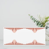 Menu Éléments Art déco dans une palette d'or rose (Debout devant)