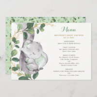Eléphant vert chic Baby shower neutre genre