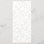 Menu Elle a été récupérée Fête des mariées de vanille (Dos)