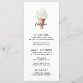 Menu Elle a été récupérée Fête des mariées de vanille (Devant)