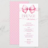 Menu Elle noue le noeud rose Fête des mariées de boue B (Devant / Derrière)