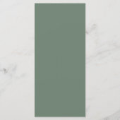 Menu EMELIA Simple Modern Mountain Sage Rustique Mariag (Dos)