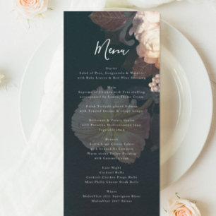 Menu Emerald Antique Vintage
