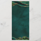 Menu Emerald et Gold Rose (Dos)