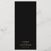 Menu Émeraude vert agate noir (Dos)