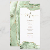 Menu en agate verte (Devant / Derrière)