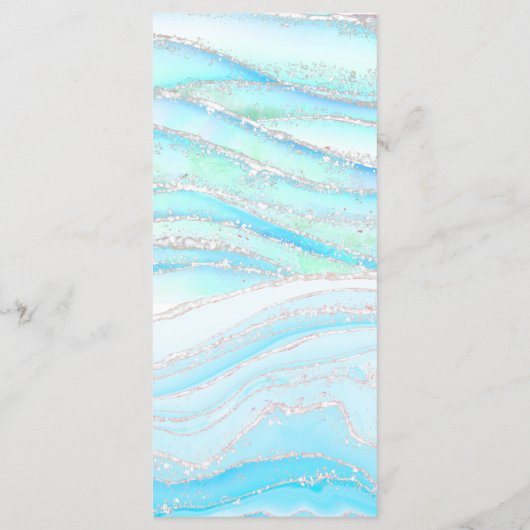 menu en marbre bleu pastel (Dos)