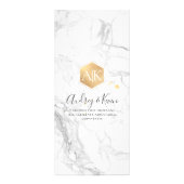 Menu en nid d'abeille en marbre/or faux de PixDezi (Dos)