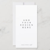 Menu- en programmaafdrukken bedankkaart (Achterkant)