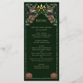 Menu Enchanted Gothique Corbeau Snapdragon Dahlia Maria (Devant)