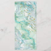 Menu encre éclaboussée aquarelle (Dos)