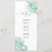 Menu encre éclaboussée aquarelle (Devant)