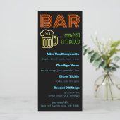 Menu Enseigne de bar néon Boissons (Debout devant)