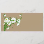 Menu Ensemble de mariage Fleurs de Marguerite de Gerber (Dos)