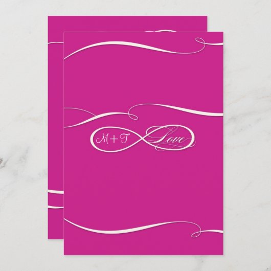 Menu Ensemble infini de mariage d'amour de signe de (Devant / Derrière)