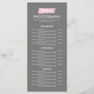 Menu Entreprise de photographie Gold Logo Brush Stroke