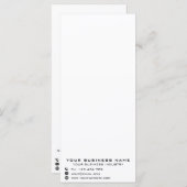 Menu Entreprise Promotionnelle Personnalisée - Moderne (Devant / Derrière)