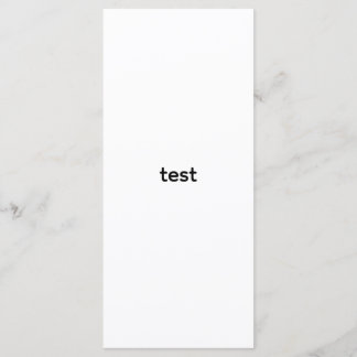 Menu essai