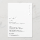 Menu Estelle Minimalist Wedding (Voorkant)