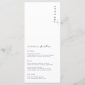 Menu Estelle Minimalist Wedding Long (Voorkant)