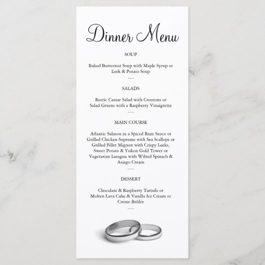 Menu Éternité (Devant)