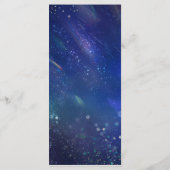 Menu Étoiles de tir Galaxie céleste Mariage (Dos)