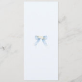 Menu Eucalyptus Blue Bow Elegant Baby Shower (Dos)