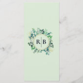 Menu Eucalyptus Botanical Garden Wedding Dinner (Dos)