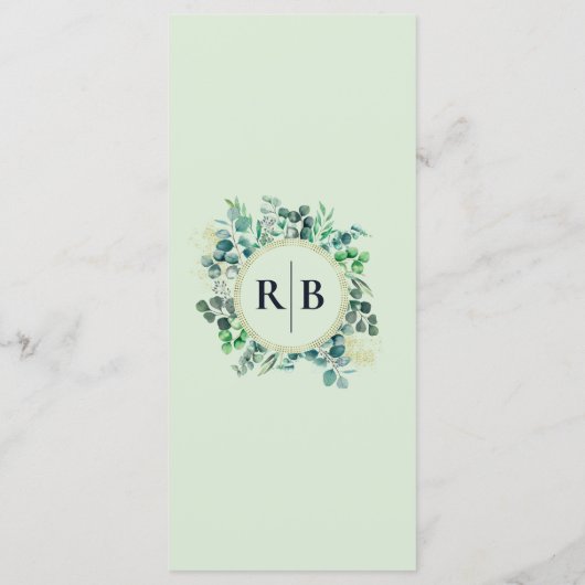 Menu Eucalyptus Botanical Garden Wedding Dinner (Dos)