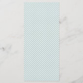 Menu Eucalyptus rustique aquarelle vert & blanc Mariage (Dos)