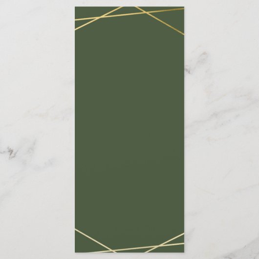 Menu Eucalyptus vert simple (Dos)