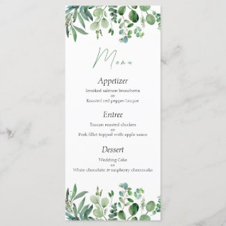 Menu Eucalyptus Weddenschap