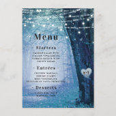 Menu Evermore | Forêt de fée enchantée | Dîner bleu (Devant)