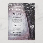 Menu Evermore | Forêt de Fées Enchantée | Dîner Mauve (Devant)
