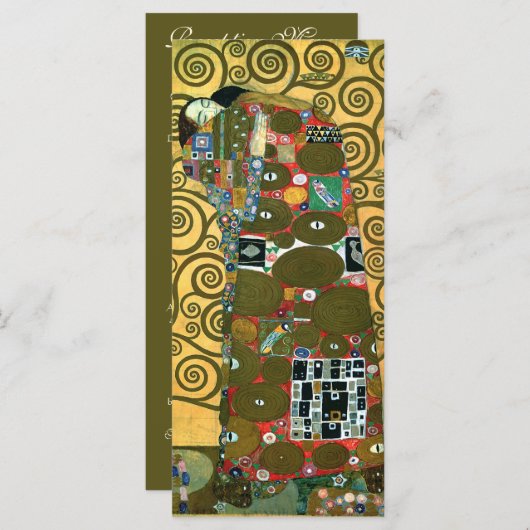 Menu Exécution ou L'Accomplissement par Gustav Klimt (Devant / Derrière)