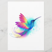 Menu Exotic Rainbow Hummingbird (Devant)
