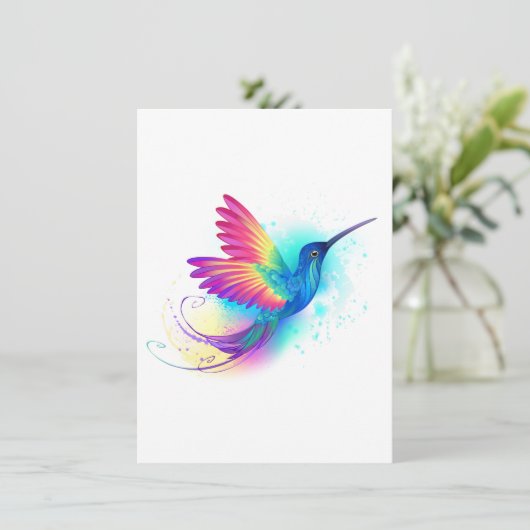 Menu Exotic Rainbow Hummingbird (Debout devant)