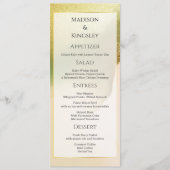 Menu Fab Chartreuse 💚 audacieux et élégant Mariage bud (Devant)