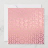 Menu Faire-part de mariage des colombes Origami (Dos)