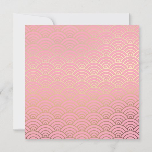 Menu Faire-part de mariage des colombes Origami (Dos)