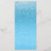 Menu Fairy Tale Blue Parties scintillant Sweet 16 Glam (Dos)