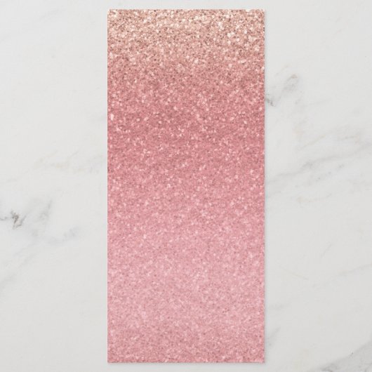 Menu Fairy Tale Rose Parties scintillant Sweet 16 Glam (Dos)