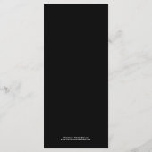 Menu fait sur commande (Dos)
