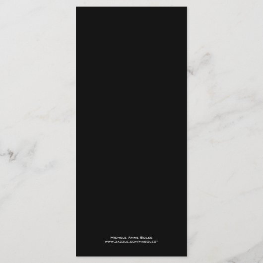 Menu fait sur commande (Dos)