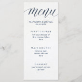 Menu fait sur commande de couleur pour le Marianne (Devant)